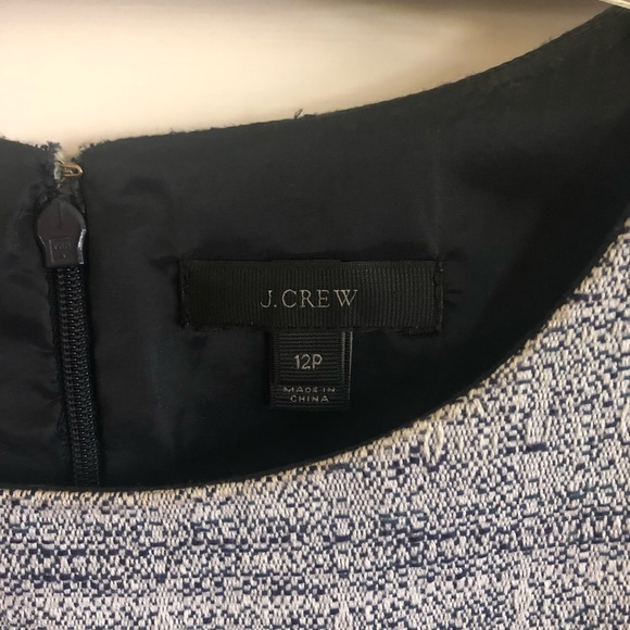 J. Crew Business Work Dress Navy and White Petite 12 - Picture 3 of 10